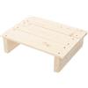 Tuoservo Poggiapiedi piano/inclinato in legno di pino sgabello per pianoforte mobili casa ufficio sotto tavolo (B)