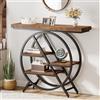 Estiliza Piccolo tavolo consolle per ingresso, 100 cm, industriale, 4 ripiani, per soggiorno, ingresso, foyer
