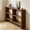 KERIVO Consolle Divano,Consolle Profonda 20 cm,Console per Dietro Divano,Scaffale Portaoggetti Stretto in Legno,Con Ripiani per Soggiorno,Corridoio 100×22×86cm