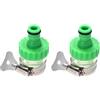 ULTECHNOVO 4 Pezzi Morsetto per Tubi a Vite in Acciaio Inossidabile Verde, Regolabile per Tubi da 14mm a 24mm, per Applicazioni Industriali e Automotive Gomma Resistente
