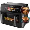 Cecotec Friggitrice ad Aria Cecotec 10L, 4 Resistenze, Friggitrice ad Aria, Cecofry&Grill Duoheat 10000. 2800 W, perfetto marrone dorato e sapore di griglia