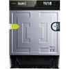Cecotec Lavastoviglie Semi-Integrata 60cm Bolero Aguazero 6620 S-BI C, 1850W, 15 Posate, 8 Programmi, Motore Inverter