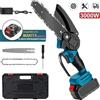 OWJHE Mini motosega elettrica portatile da 6 pollici, sega a catena per legno, attrezzo da giardino compatibile con batteria Makita 18V
