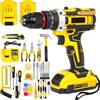 OWJHE 25 + 3 Torque Trapano a percussione Cacciavite elettrico Cordless Trapano a percussione elettrico Driver 2 Velocità di marcia Batteria agli ioni di litio Utensili elettrici