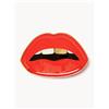 Jonathan Adler Vassoio decorativo in porcellana con oro Lips -