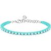 Morellato Bracciale Donna Capsule Collection in Acciaio, Silicone, Cristalli, Tennis, Collezione SUPERGA