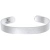 Kuzzoi, bracciale da uomo in argento sterling 925 massiccio, "Buddha", aperto, realizzato a mano, basic, 19 cm x 10 mm di larghezza, peso: 25 g