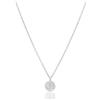 Self-Discovery Mala Collana con Simbolo Om per Donne - Ispirata allo Yoga, Catena Oro o Argento, Gioiello Spirituale Regalo (Om Argento)