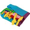 AKLOSIPY Paracadute da Gioco Multicolore per Bambini - Gioco di Gruppo da 3 Metri all'aperto per Aule di Scuola Materna Ed Educazione Fisica - Paracadute in Tessuto Oxford a 8 Colori con 24