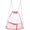 HEEPDD Zaino Pieghevole in EVA con Coulisse Trasparente in Rete Rosa