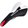 Generic Cuscino Ergonomico per Sedile da Ciclismo in Pelle PU per Mountain Bike e Bici da Strada Design Traspirante Antiurto in Bianco e 27x14x5,5 Cm (#1)