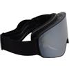 Generic Maschere da Sci Protezione UV400 Antiappannamento Leggere per Uomo Donna Snowboard e Ciclismo con Lenti Magnetiche Intercambiabili (Lente argento con montatura nera)