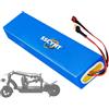 SSCYHT ,48v10ah, Batteria Litio Ricaricabile 48V 10Ah 12Ah 15Ah per Monopattino Pieghevole
