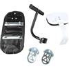 Sumsoctober Sella posteriore con maniglia per schienale e pedali per mountain bike ed ebike, robusto supporto in acciaio con comodo cuscino in schiuma (senza)