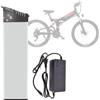 GLSQBVRP Batteria Per Ebike Da 36 V 12 Ah, Batteria Agli Ioni Di Litio Per Bicicletta Elettrica Con Caricabatterie, Batteria Di Ricambio Rimovibile Per Ebike Pieghevoli 36V 12Ah
