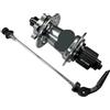 AYBDSJNWSF Mozzo bici posteriore 28 32 36 fori 5x135 10x135 12x142 cubo asse 12 velocità(Grey 32H QR MS rear)