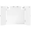 vidaXL Armadio per Dartboard BREDA Bianco Lucido 52,5 x 10,5 x 53,5 cm