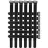 HEMOTON Fasce di Fissaggio per Bici in Nylon Nere 12 Pezzi Regolabili | Set 6+6, per Ruote e Accessori Portabici, Cinghie Robuste e Stabili per Montaggio Ordinato