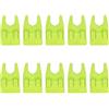 ZMdooreasy Clip On Fishing Rod Holder 10pcs Bucket Mount (giallo)