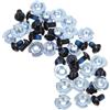 Ciieeo 20 Set Set di Bulloni e Rondelle in Ferro per Pattini a Rotelle e Skateboard, Compatibilità Design di Riparazione Rapida per Allenamento e Competizioni