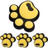 AKOOSY Adesivi Antiscivolo Snowboard in Silicone Giallo 4 Pezzi | Tavola da Snowboard, per Sci e Funivie, Protezione Urti, Resistenti a Danni e Scolorimento