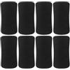 FUNOMOCYA 8 Pezzi Fitness Cover, Foot Foam Pads Rollers in Sponge, Nero, per Weightlifting Beds, Uso Quotidiano in Palestra