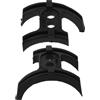 COMPUKAS Guida Cavi Bici Movimento Centrale Nero 2 Pezzi Plastica