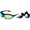 Ravs Occhiali Occhiali - Kitesurf - Ciclismo Sole con Band, Ferretto e Softbag Specchio Super Flash