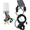 Naroote Kit Controller per Bici Elettrica con Display LCD sistemas di Controllo Senza Spazzole in Lega di Alluminio ABS con Uscita 13A Resistente All'acqua per Bici Elettriche Scooter
