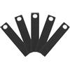 TOYZFRIENDY Set 5 Pezzi Cinghie di Fissaggio per Canoe e Kayak in Webbing e Metallo, Nero, Salvaspazio e Fissaggio Sicuro per Veicoli Senza Gancio Anteriore
