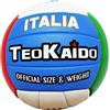 CUCUBA Pallone Da Volley Beach Volley Power Modello con Scudetto Tricolore Italia (Bianco Rosso Verde) da Allenamento o Partita Diametro 21 cm