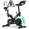 ONETWOFIT Cyclette da Casa, Spin Bike Resistenza Magnetica Regolabile(0-100%) Volano da 15kg, Portata 150kg con Display LCD, Supporto Tablet e App (BLACK-1)