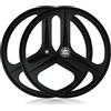 HZXQCVB Set Di Ruote Per Bici A Scatto Fisso 700C 3 Raggi Bici Da Pista Ruote Anteriori E Posteriori Lega Di Magnesio Freno V-brake Asse Solido 100/120mm Mozzi Per Bici A Velocità Singola