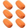 IWOWHERO Marine Buoy Floats in PVC Arancione, 6 Pezzi, Forma Ovale, Alta visibilità, per Ancoraggi Marini e Reti su Pontili e Acque Marine