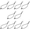 CHICAMPERA Mini Binders Tattici 10 Pezzi in Nylon Nero per Cinghie