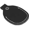 AKLOSIPY Cuscinetto in Pelle con Punta per Ricurvo con Chiusura a Scatto, Poggiapiedi per Tiro con l' in Pelle PU Bifacciale per Archi Lunghi e Accessori per Esterni (Black)