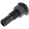 RUNROTOO Plastic Threaded Boat Plug con Filtro a Maglia Fine, Valvola di Scarico Nera, Raccordo Passascafo per Pontoon e Live Well Tank, per Yacht