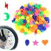 Generic Perline in plastica per raggi della bicicletta, 108 pezzi