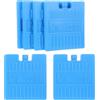 iplusmile 6 Pezzi Box di Ghiaccio Riutilizzabile in Plastica Blu per Lunch Box e Serbatoi d'Acqua, Forma Piatta a Tenuta Stagna, per Vacanze Estive e Picnic