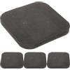 HOMOBABE Tappetino Antishock in Gomma Nero 4 Pezzi per Attrezzatura Fitness | Riduce Vibrazioni e Resistenza alla Rottura, per Casa e Palestra, Formato 4 Pezzi