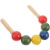 WATIIFUFU Giocattolo per Esercizi la Forza delle Braccia Manico in Legno e Pallina in Plastica, e Asilo Nido per Allenamento e Coordinazione