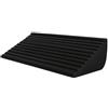 Jinhxofs Cuneo Inclinata in Schiuma Antiscivolo Pedana Inclinata Resistente Attrezzo per Appassionati di Fitness, Allenamento Funzionale, Rampa per Soglia, Nera, 40.5x16x6cm, con Superficie A Gradini