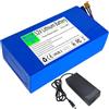WSDAV Batteria di Ricambio 52V, Batteria al Litio 52V con Caricabatterie