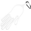 YARNOW Supporto per Guanti da Golf Bianco 2 Pezzi Porta Guanti a Forma di Mano ABS e Metallo Clip per Borsa da Golf e Stendibiancheria Adatto alla Maggior Parte delle Taglie