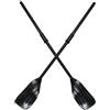 Alasum Pagaia per Kayak in PVC Nera, Set 2 Pezzi, Staccabile | Barca da Canotto Mare, Accessori Canoa, Tecnologia Professionale, Portatile e Robusta