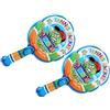 Picysa Set di Racchette da Badminton Gonfiabili per Bambini Giocattolo Sportivo Leggero - 2 Racchette 1 Palla Ideale per il Divertimento All'aria Aperta