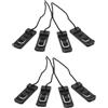 HOMOCONO Clip per Pinna Design Anti-Perdita e Facile Montaggio da Paddleboard in PVC e Nailon 8 Pezzi per attività Acquatiche All'aperto su Stand Up Paddleboard