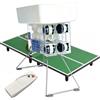 Generico Robot ping pong con rotazione superiore regolabile lato posteriore, 4 rulli