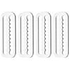 VILLCASE 4 Pezzi Fermacintura per Zavorra in Acciaio Inossidabile 316 Dentatura a Denti, Regolazione Rapida per Cinture Subacquee, Accessorio per attività Outdoor e Immersioni