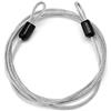 GMBYLBY Cavo sicurezza in acciaio inossidabile, cavo in acciaio intrecciato a doppio Blocco flessibile U-Lock, lucchetto Fune con Set accessori per biciclette Borsa per accessori